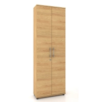 Regał  szafa biurowa G 60 2d HIKORA Naturalna 80 cm z zamkiem na klucz